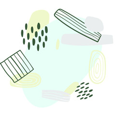 Vector hand drawn illustration Modern and creative poster, brochure, greeting card template. Minimal composition for discount coupon, invitation, print design, advertisement