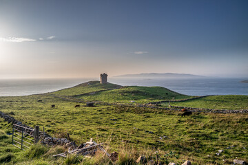 Fototapeta na wymiar The Crohy Head Signal Tower at Maghery by Dungloe - Ireland