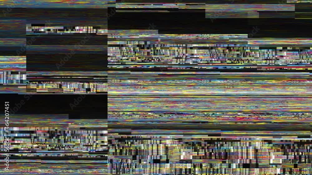 Aufkleber looping video interference footage. imitation of a datamoshing video.