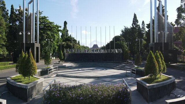 Aerial View of Universitas Gadjah Mada in Yogyakarta, Indonesia. 