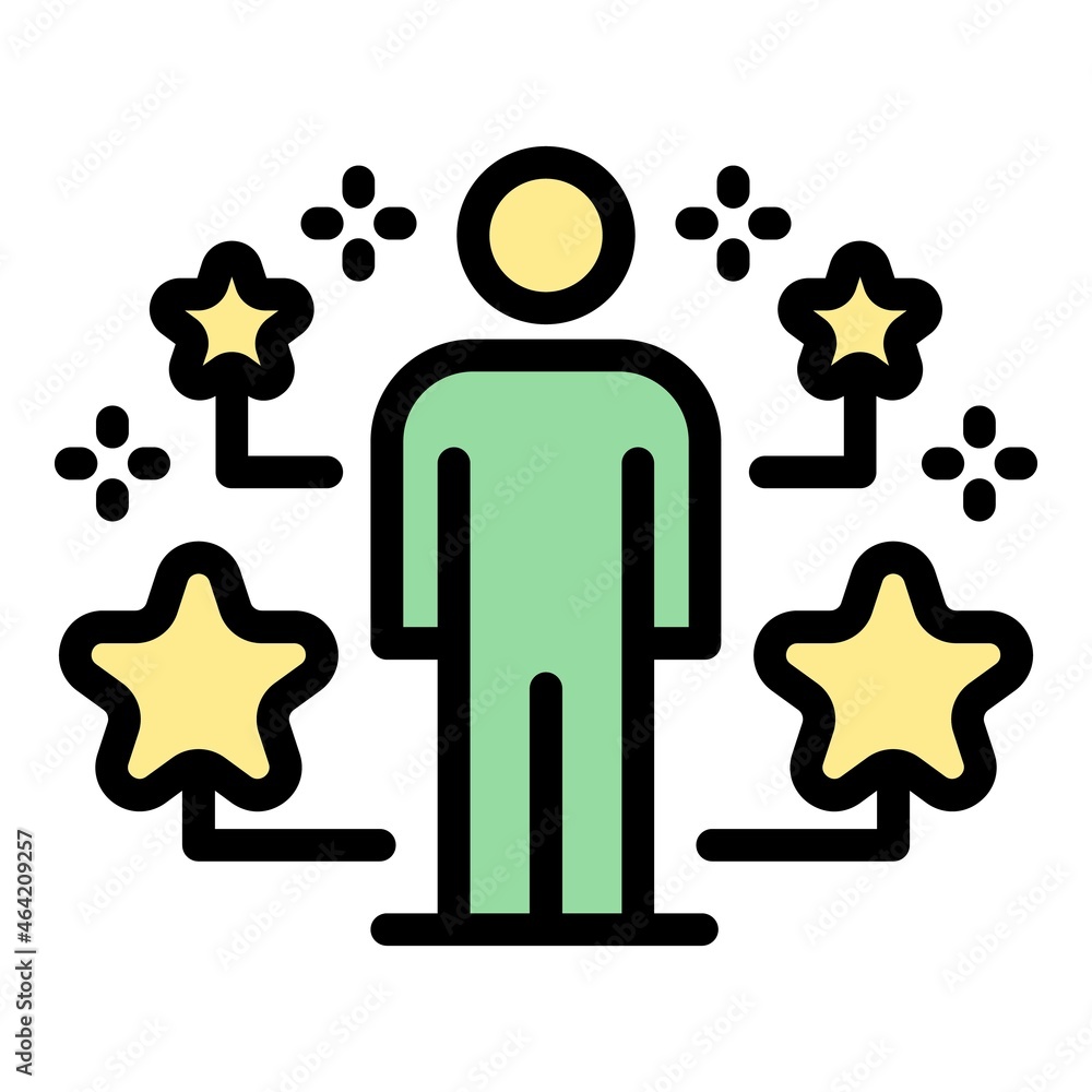 Aufkleber internet game play icon. outline internet game play vector icon color flat isolated