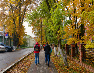 Autumn scenery in Suzdal, Russia