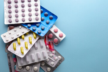 Overdose of pills. Medicines. Multicolored Pills Medicines Many Multicolored Pills Hands Background Medicines
Flu treatment. Coronavirus treatment. Pharmacy. Medicines in the public domain. Vitamins. 