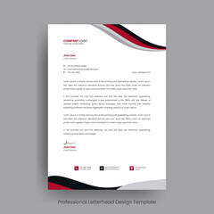 Professional Modern Business letterhead design Template fully editable and print ready design