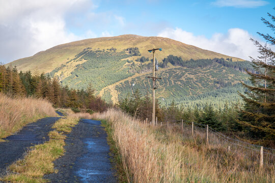 The road to Croaghnageer between Glenties and Ballybofey in County Donegal - Ireland
