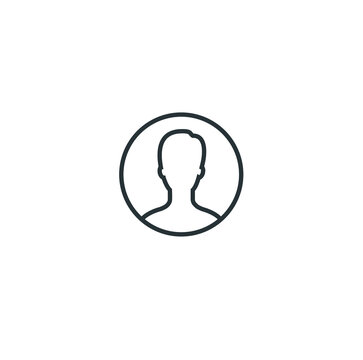 User profile vector image, user avatar icon, profile image icon