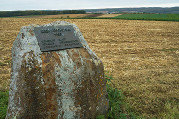 border stone Grabfeld Grenze