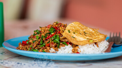 Pad-Ka-Pao, Thai food