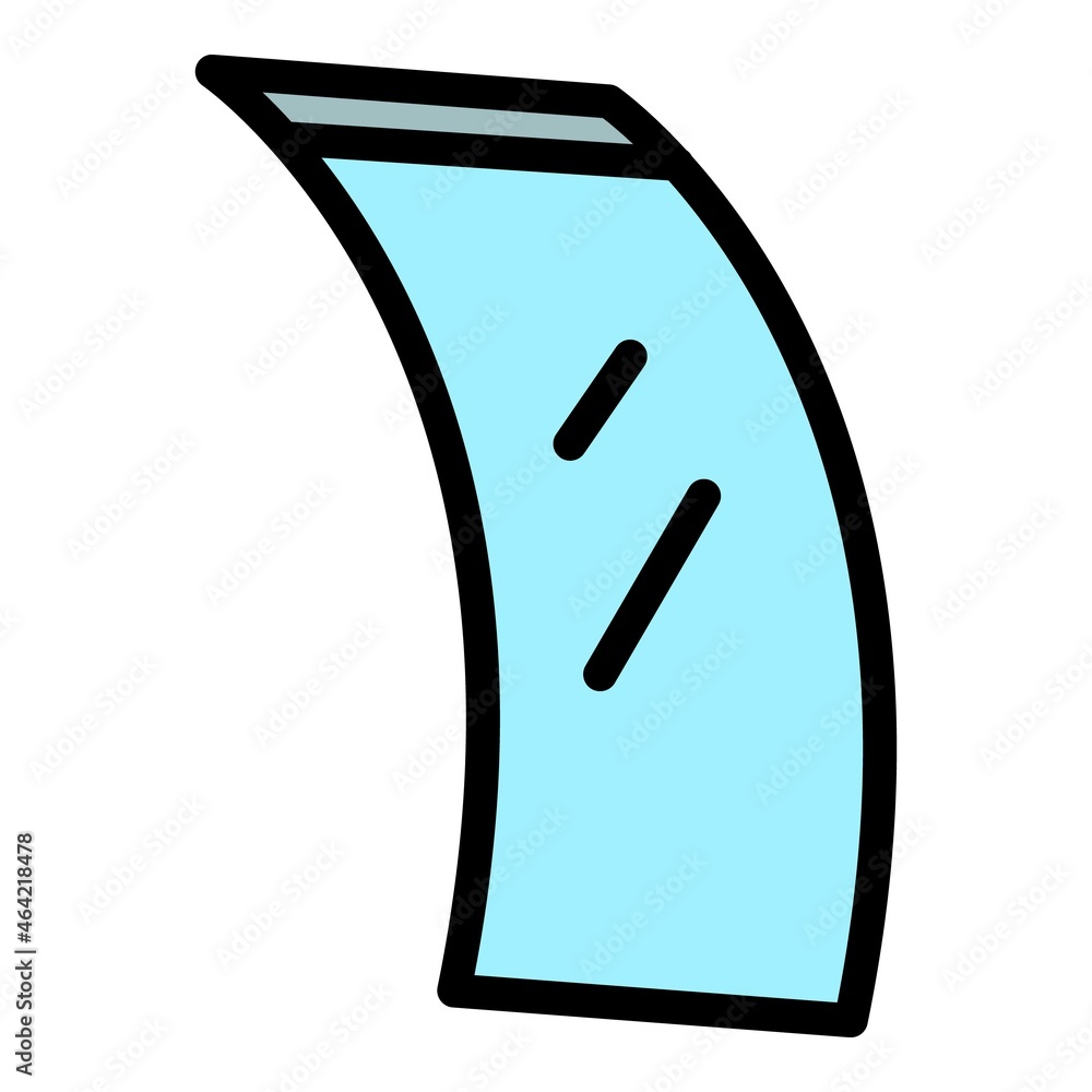 Poster smart flex screen icon. outline smart flex screen vector icon color flat isolated