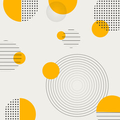 Abstract white background with orange elements