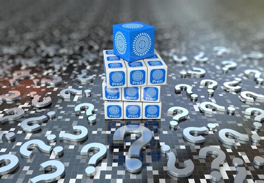 prezi, social media icons, icon design and 3D Rendering
