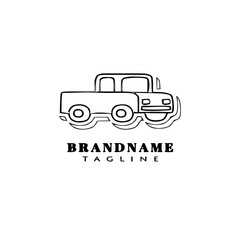 car logo cartoon icon design template cute isolated vector illustration