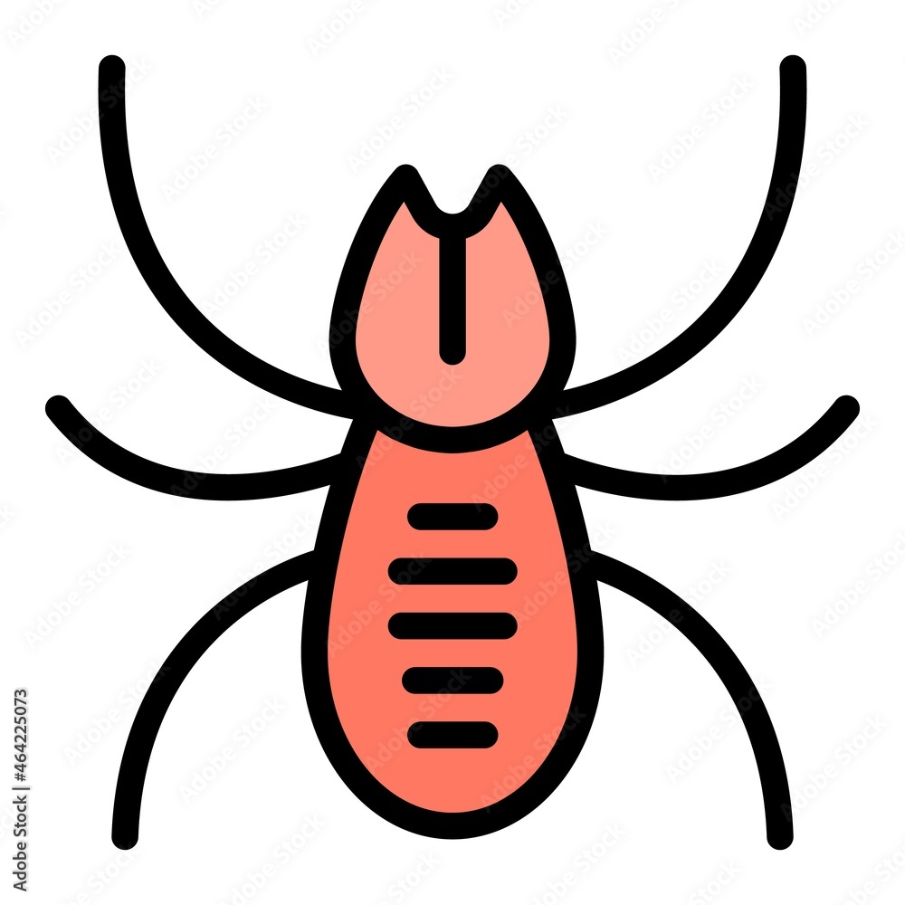 Aufkleber bug insect icon. outline bug insect vector icon color flat isolated