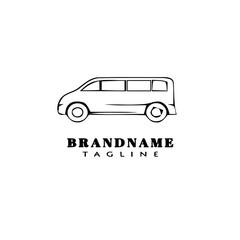 unique car logo cartoon icon design cute black isolated vector symbol