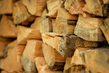 WOODPILE FOR HEATING THE HOUSE