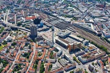 Luftbild Bahnhof Hannover Westansicht 