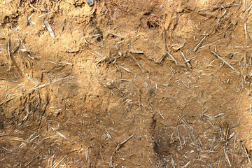 wall of clay and straw, background