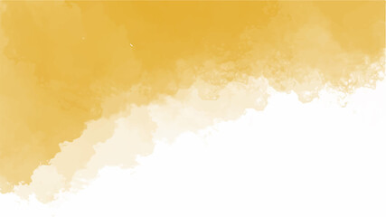 Yellow watercolor background for your design, watercolor background concept, vector.