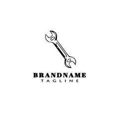 cute wrench logo template icon illustration