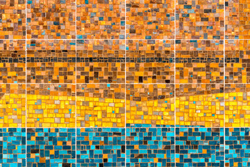 Kolorowa abstrakcyjna mozaika z kafelek