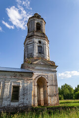 Fototapeta na wymiar old Orthodox bell tower