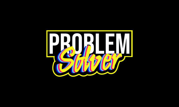 Problem Solver V2 Sticker Illustration Vector Print