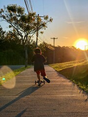 child riding a bike