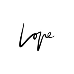 Brush love heartbeat lettering text. Heart pulse text word, drawing line ink calligraphy. Template logo, label, banner Valentine Day.