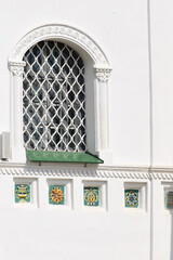 window in the wall and tiles