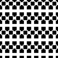 Pixel black pattern with white background. Vector.