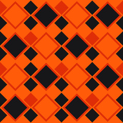 Orange pattern with rhombuses. Vector simple pattern.