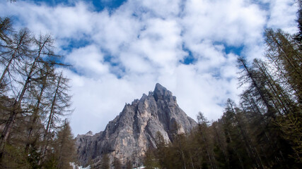 Sunny day on dolomites, val canali