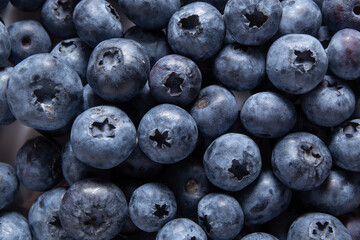 fresh fruit blueberries scattered background