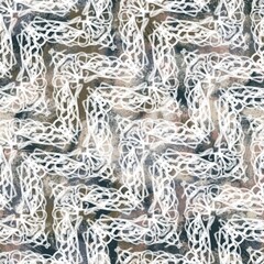 Seamless neutral and white grungy classic abstract surface pattern design for print. High quality illustration. Monochrome earth colored design with white pattern design overlay. Repeat graphic swatch