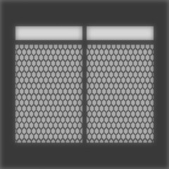 Vector Illustration of realistic wire mesh window light and shade. Shadow overlay effect. Long shadow light on the wall. Natural lighting scene. Blank background for design.