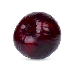 Fototapeta premium Fresh Red plum isolated on white background