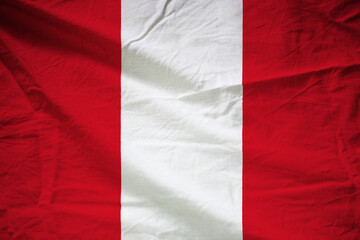 布に印刷されたペルーの国旗