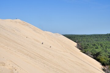 Beautiful view of the "Dune du Pilat" in Gironde . France