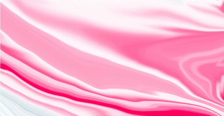 liquid bright pink mix white marble background