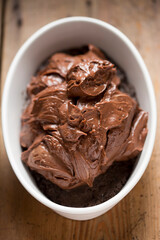 Chocolate no bake cheesecake with chocolate cookies
