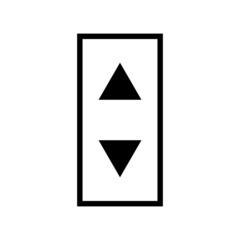 Elevator or lift buttons icon