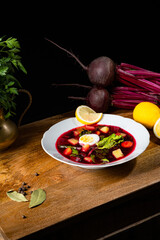 Polish beetroot soup (botwinka)