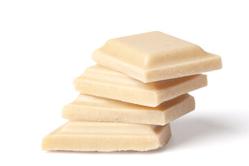 White Chocolate Blocks on a Pile