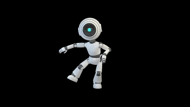 Robot dancing a swing dance