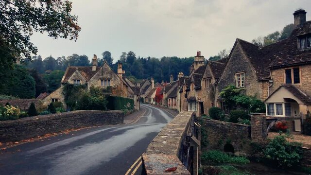 English village, October 2021, cotswolds autumn