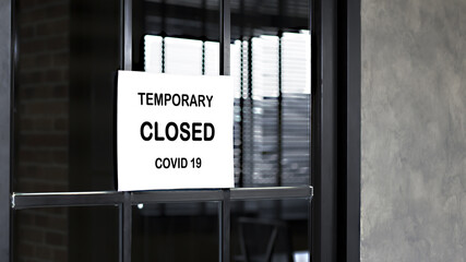 office temporary closed, due covid 19