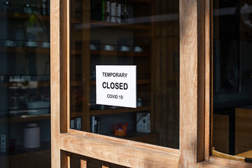 Shop temporary closed, covid 19
