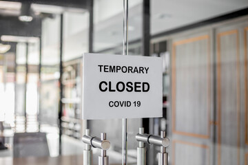 office temporary closed, due covid 19