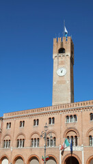 Fototapeta premium Old Civic Tower in Main square of Treviso City in Italy