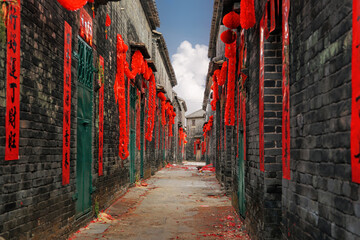 Licha Bagua, Zhaoqing city, Guangdong, China. Built 800 years ago, the village is the perfect...